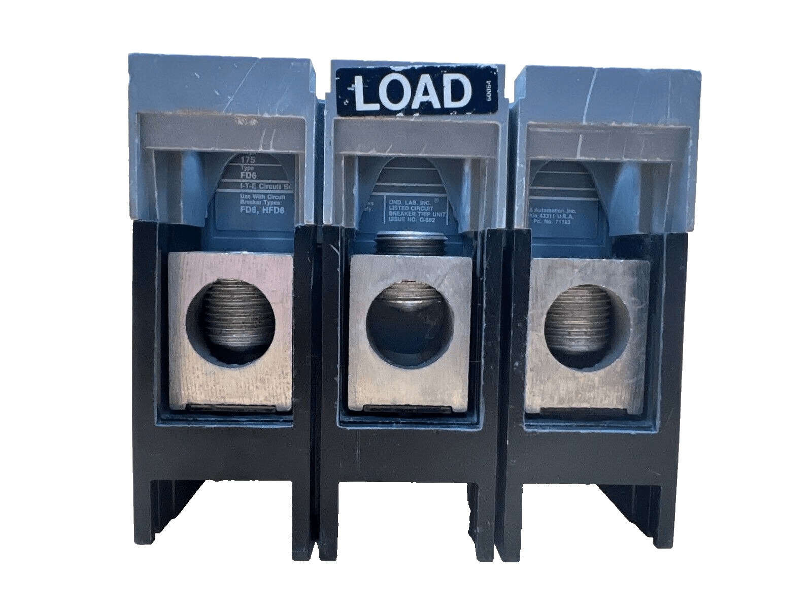 175 Amps, Siemens #HFD63F250, Circuit Breaker, 3-Pole, 600 Volts, Bolt-On - Image 7