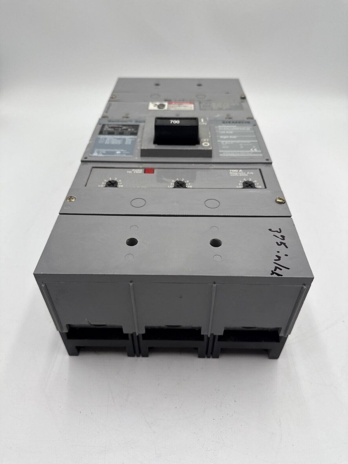 700 Amps, Siemens #HLMXD63B700, Circuit Breaker, 3-Pole, 600 Volts - Image 5