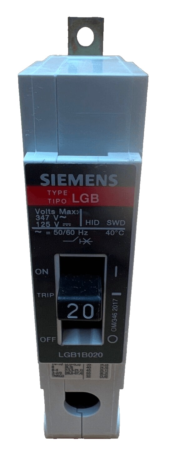 20 Amps, Siemens #LGB1B020B, Circuit Breaker, 1-Pole, 277 Volts, Bolt-On, NEW - Image 3