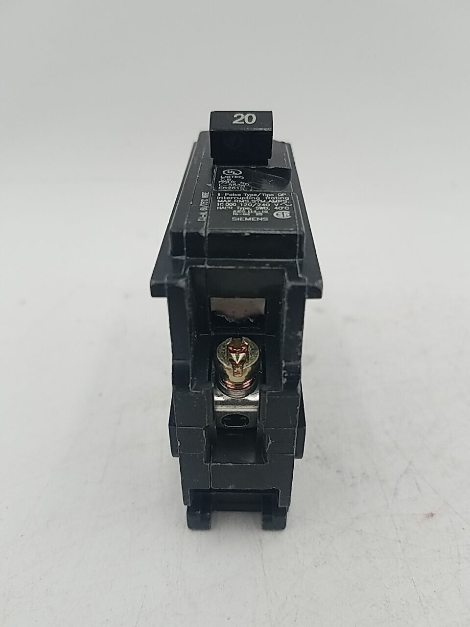 20 Amps, Siemens #Q120, Circuit Breaker, 1-Pole, 240/120 Volts - Image 5