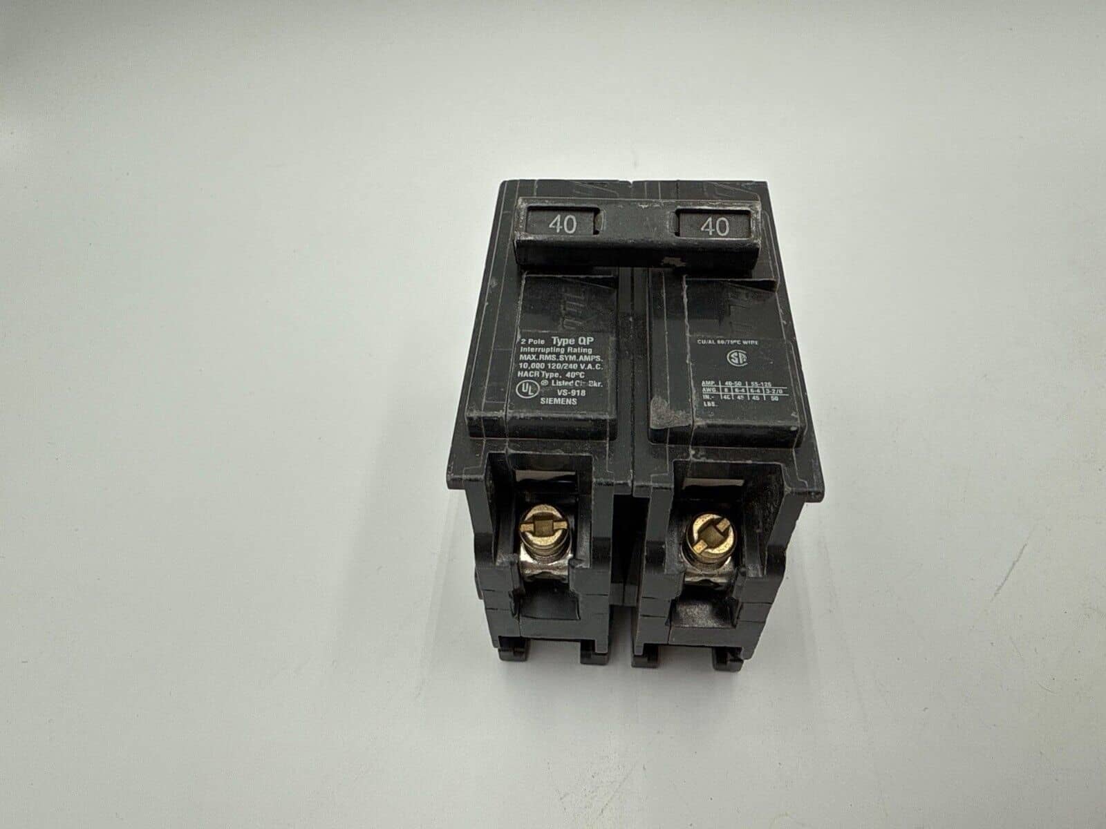 40 Amps, Siemens #Q240, Circuit Breaker, 2-Pole, 240/120 Volts, NEW - Image 3
