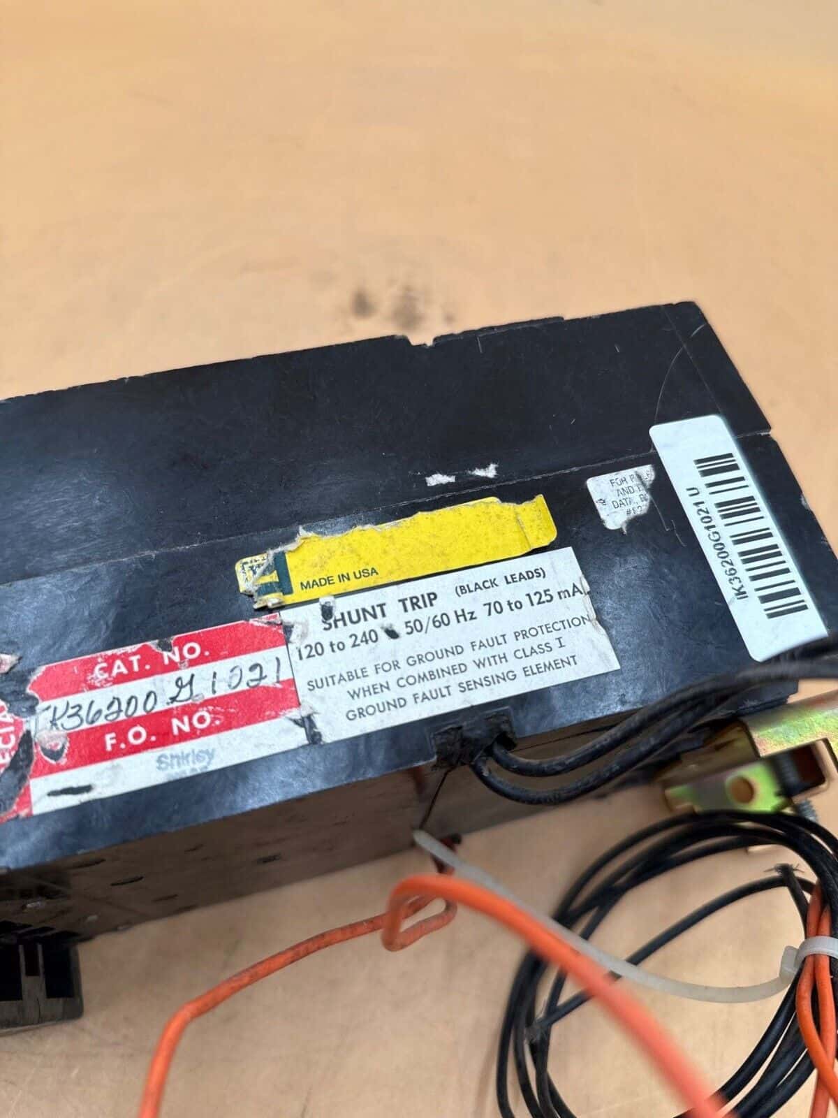 200 Amps, Square D #IK36200G1021, I-Line Circuit Breaker, 3-Pole, 600 Volts - Image 7