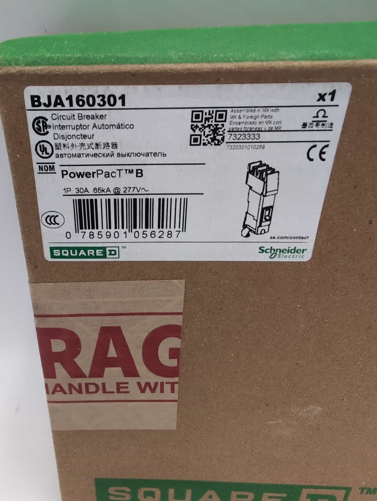 30 Amps, Square D #BJA160301, Circuit Breaker, 1-Pole, 240 Volts, NEW - Image 3