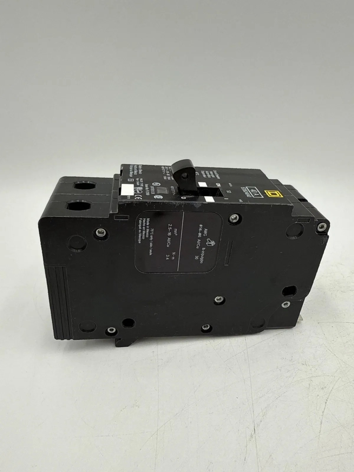 40 Amps, Square D #EDB24040, Circuit Breaker, 2-Pole, 480 Volts, Bolt-On, NEW - Image 4