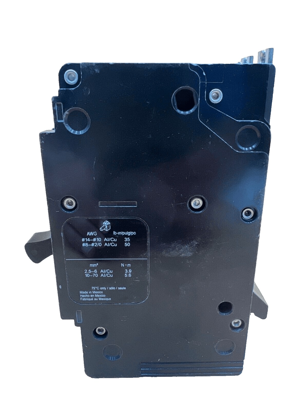 40 Amps, Square D #EDB24040, Circuit Breaker, 2-Pole, 480 Volts, Bolt-On - Image 4