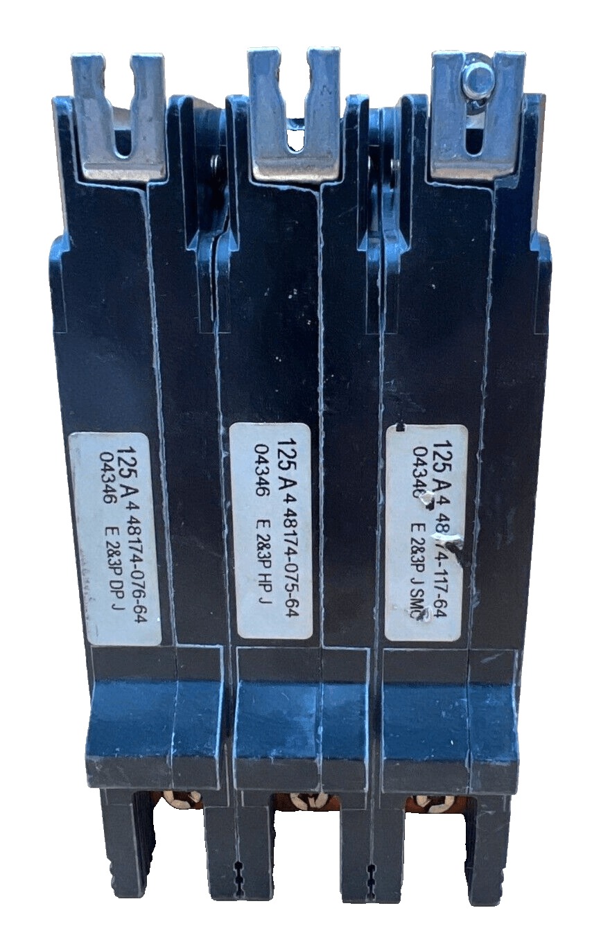 125 Amps, Square D #EJB34125, Circuit Breaker, 3-Pole, 480 Volts, Bolt-On - Image 2