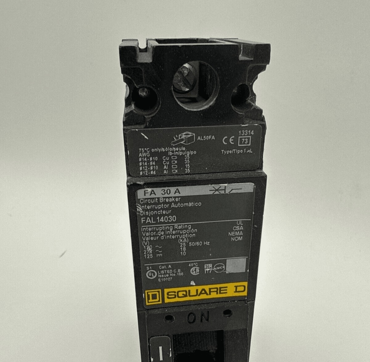 30 Amps, Square D #FAL14030, Circuit Breaker, 1-Pole, 277 Volts - Image 2