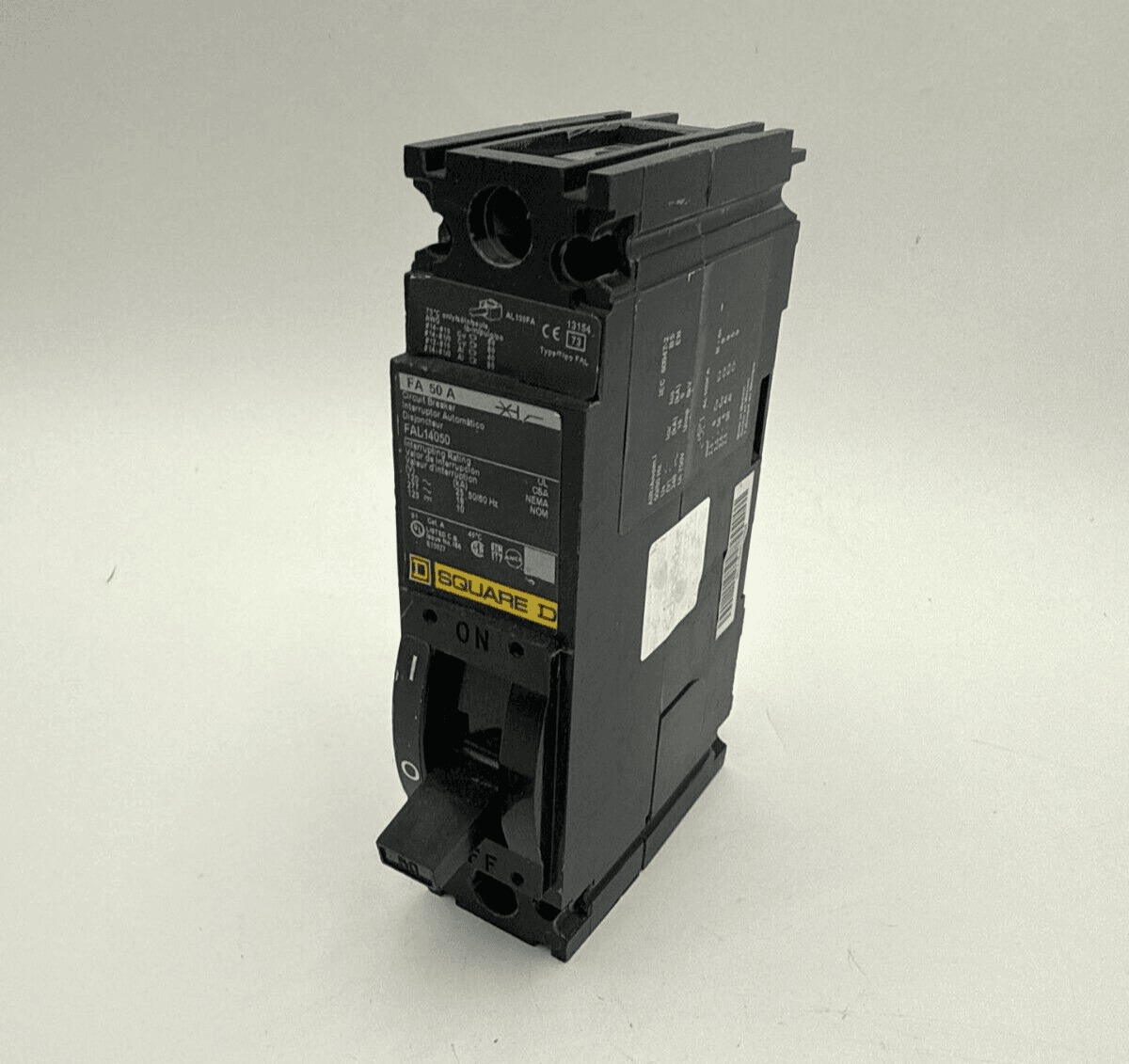 50 Amps, Square D #FAL14050, Circuit Breaker, 1-Pole, 277 Volts - Image 1