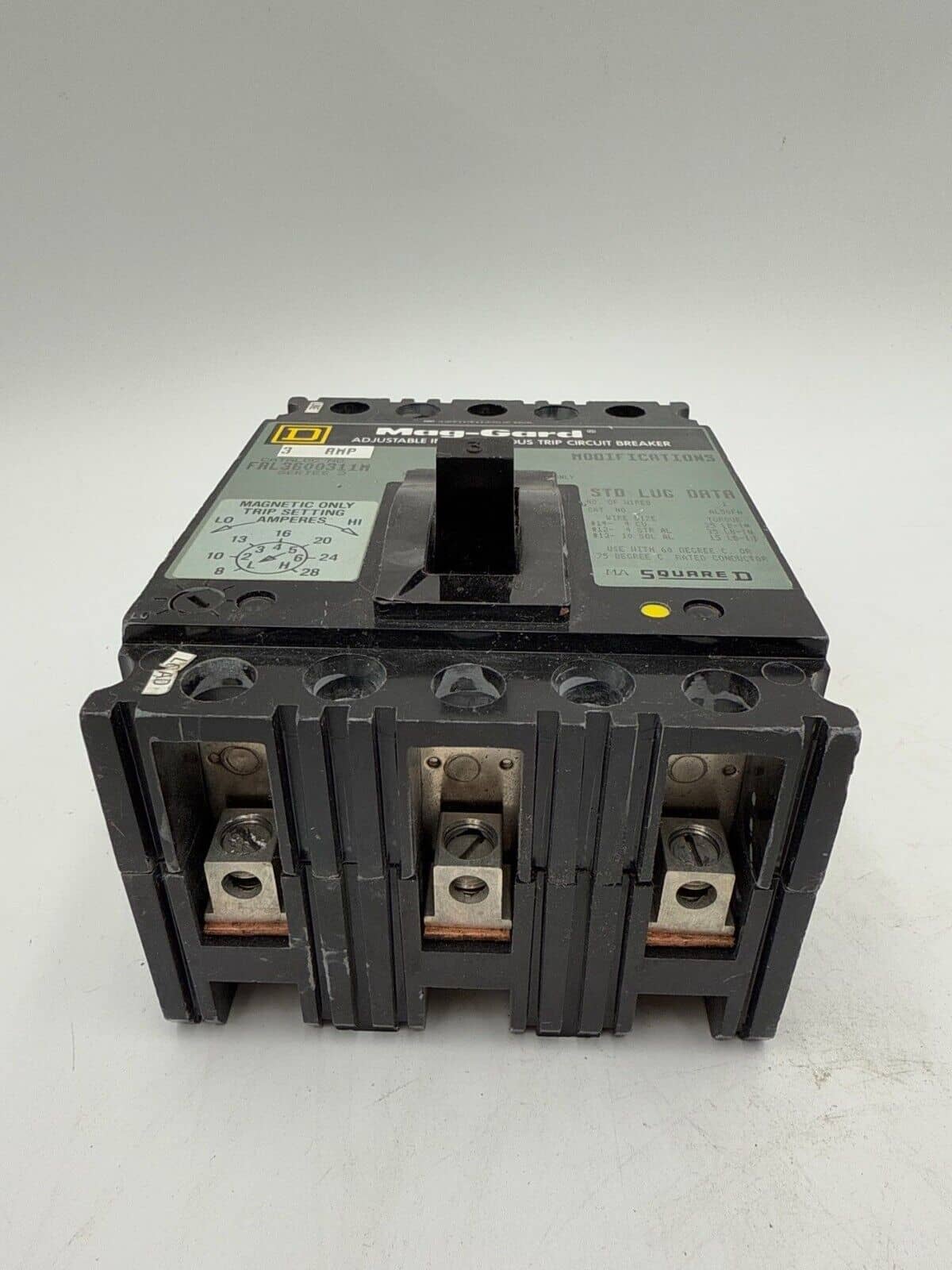 3 Amps, Square D #FAL3600311M, Circuit Breaker, 3-Pole, 600 Volts - Image 4