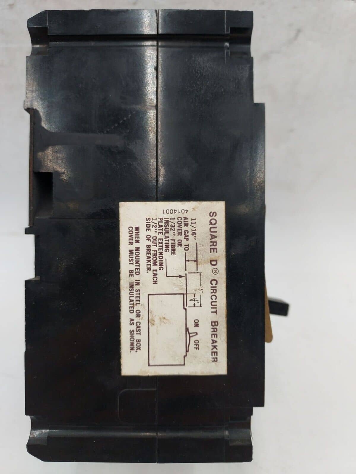15 Amps, Square D #FAL3601513M, Circuit Breaker, 3-Pole, 600 Volts, Bolt-On - Image 2