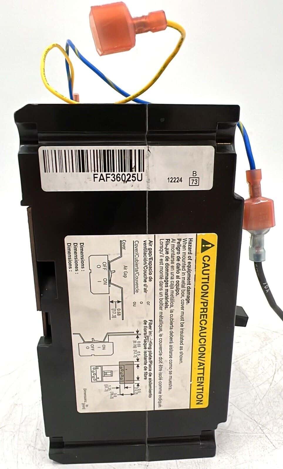 25 Amps, Square D #FAL36025188, Circuit Breaker, 3-Pole, 600 Volts - Image 6