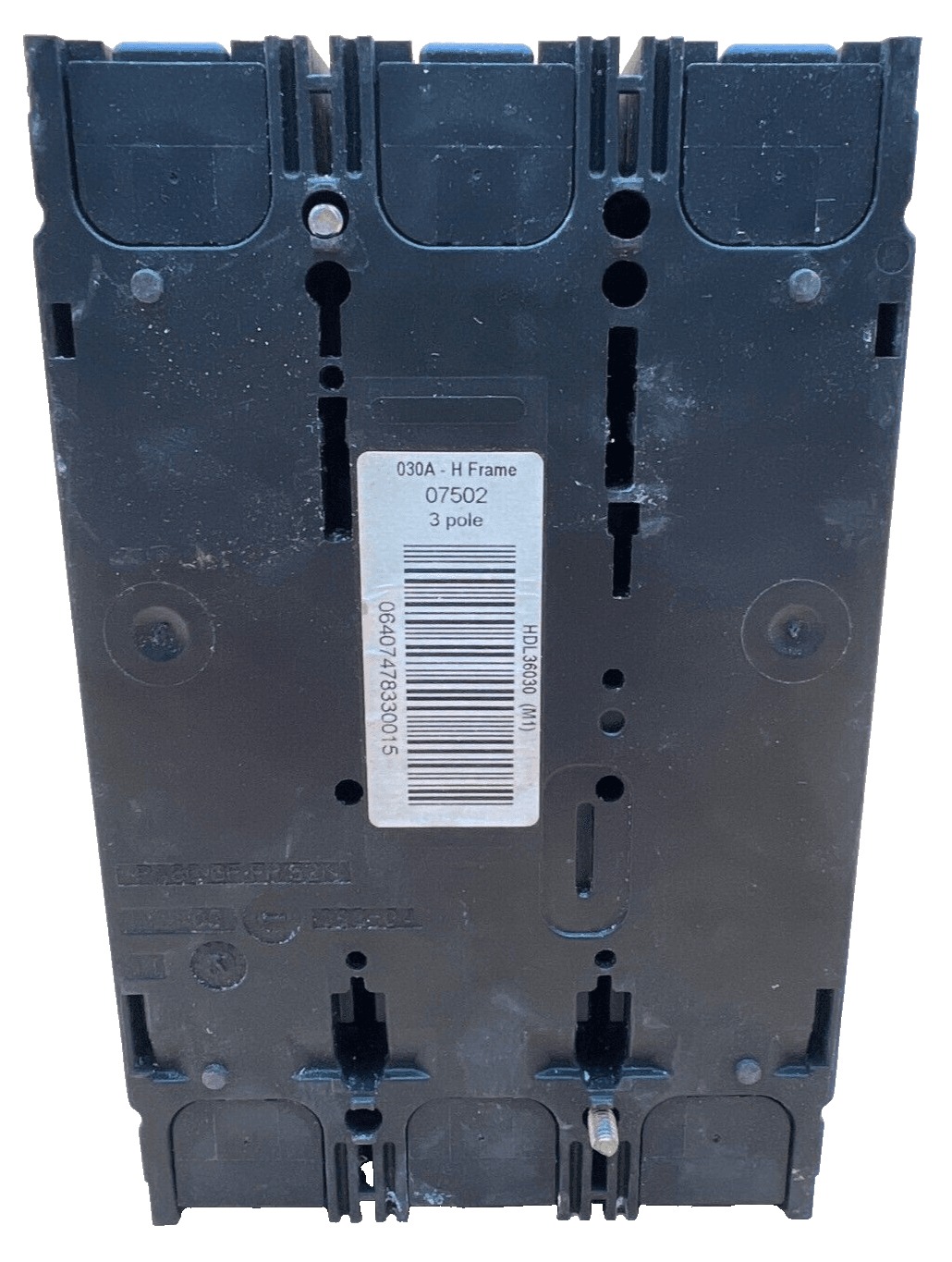 30 Amps, Square D #HDL-36030, Circuit Breaker, 3-Pole, 600 Volts - Image 3