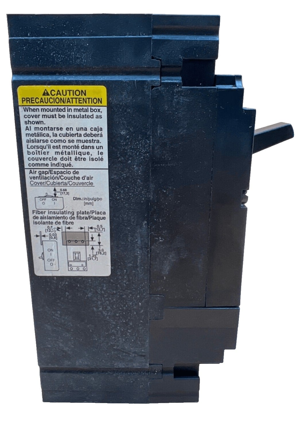 30 Amps, Square D #HDL-36030, Circuit Breaker, 3-Pole, 600 Volts - Image 4