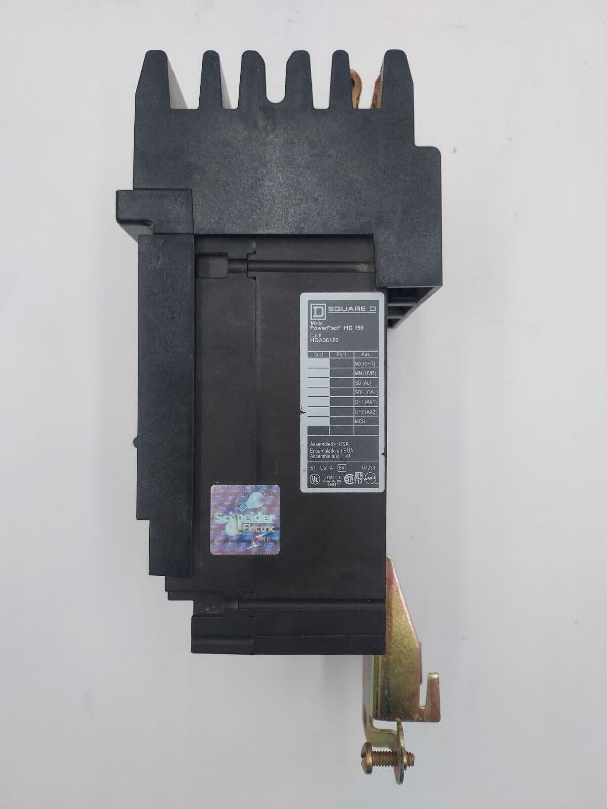125 Amps, Square D #HGA36125, I-Line Circuit Breaker, 3-Pole, 600 Volts - Image 5