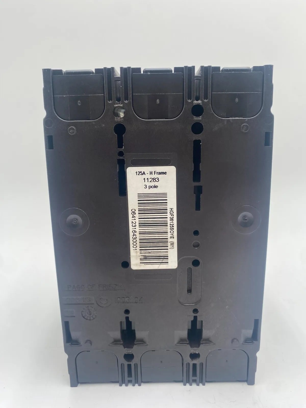 125 Amps, Square D #HGL36125, Circuit Breaker, 3-Pole, 600 Volts - Image 3