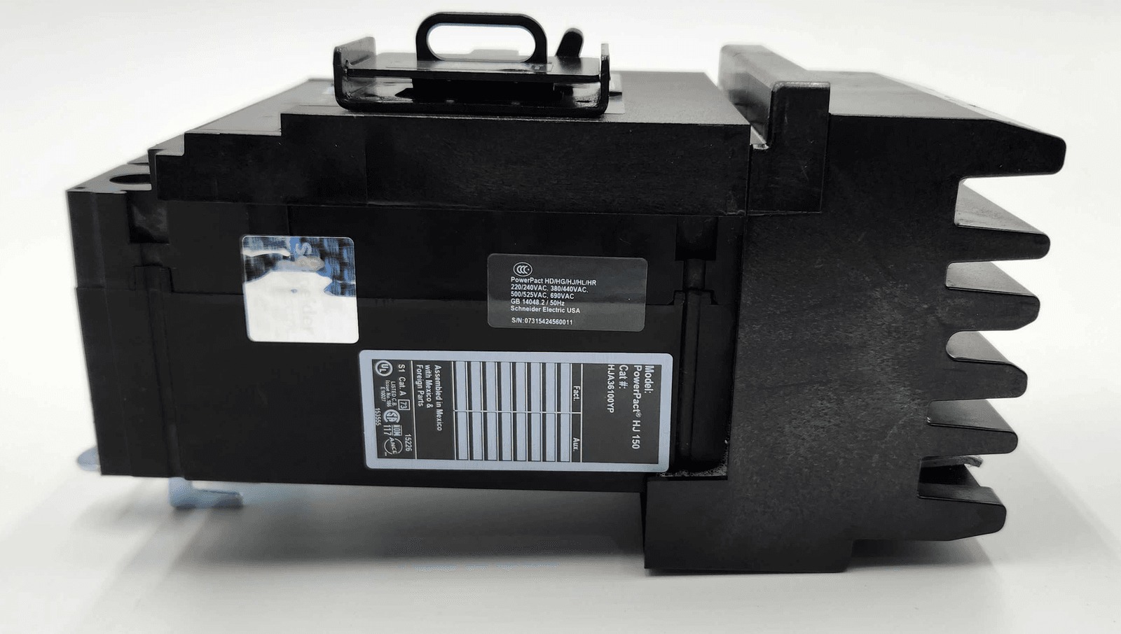 100 Amps, Square D #HJA36100YP, PowerPact Circuit Breaker, 600 Volts - Image 5