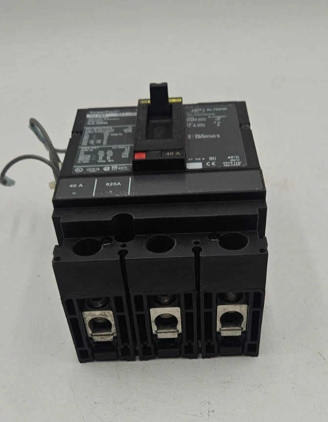 40 Amps, Square D #HJL36040, PowerPact Circuit Breaker, 3-Pole, 600 Volts - Image 4
