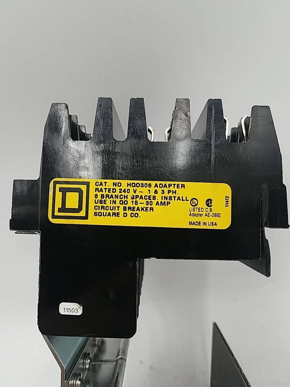 15 Amps, Square D #HQO306, I-Line Circuit Breaker, 3-Pole, 240 Volts - Image 2