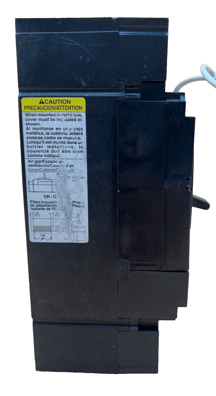 250 Amps, Square D #JDL36250LC, Circuit Breaker, 3-Pole, 600 Volts, Lug to Lug - Image 4