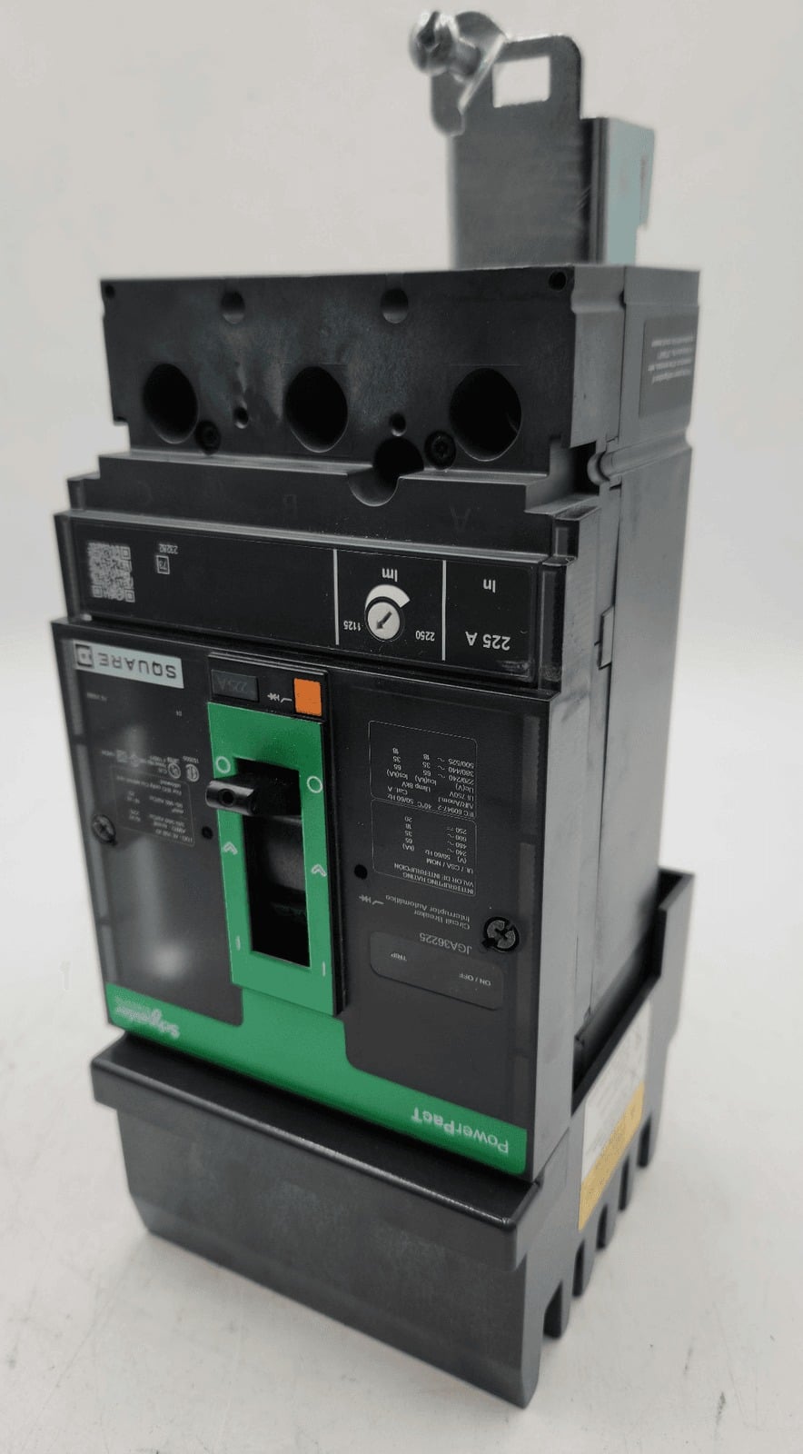 225 Amps, Square D #JGA36225, Circuit Breaker, 3-Pole, 600 Volts - Image 2