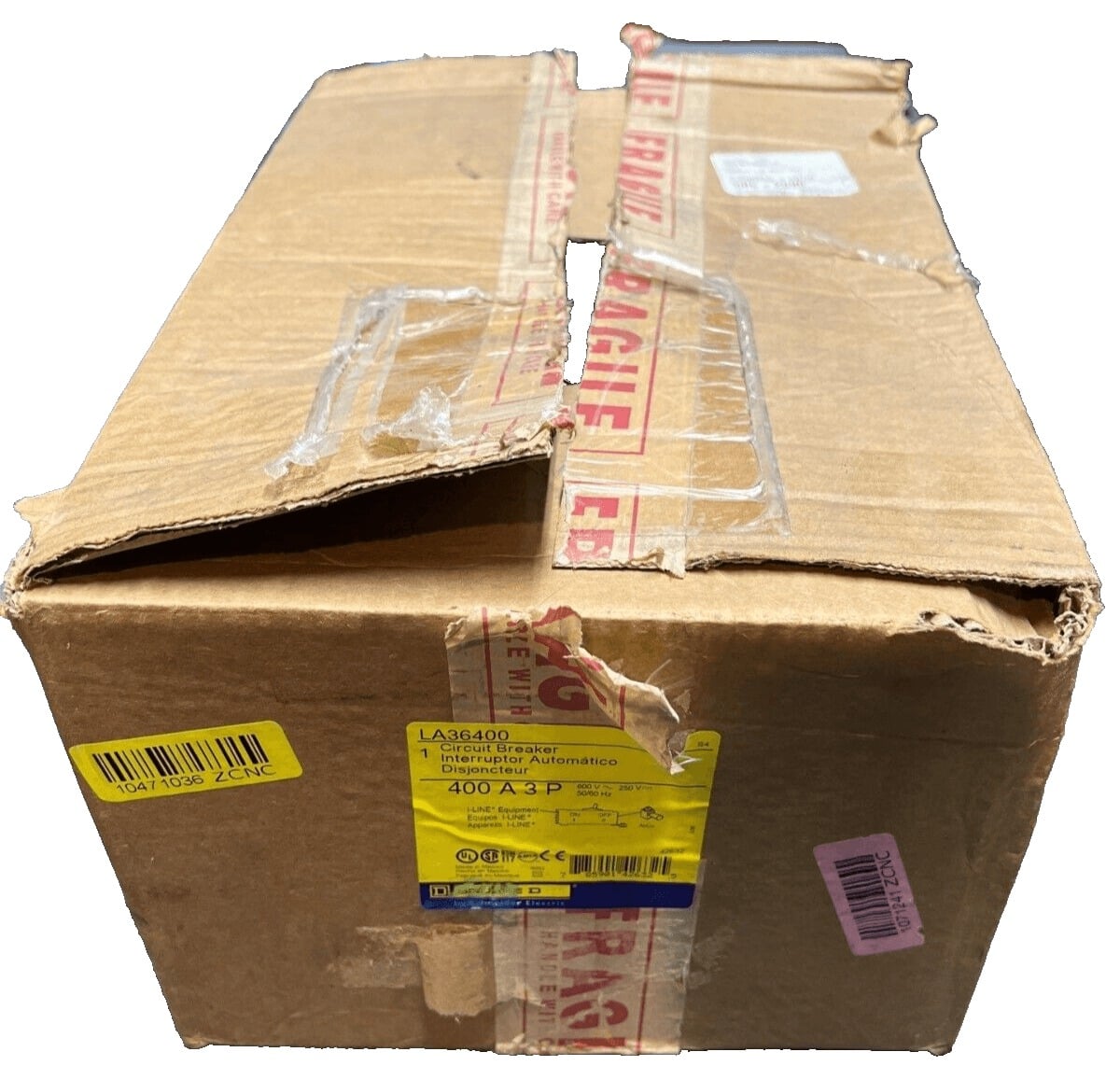 400 Amps, Square D #LA36400, I-Line Circuit Breaker, 3-Pole, 600 Volts, NEW - Image 1