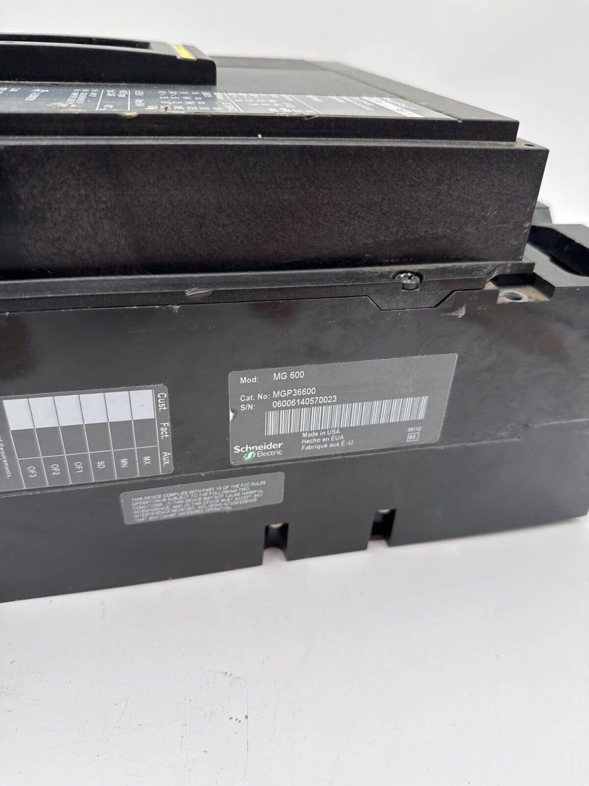 600 Amps, Square D #MGP36600, Circuit Breaker, 3-Pole, 600 Volts - Image 6