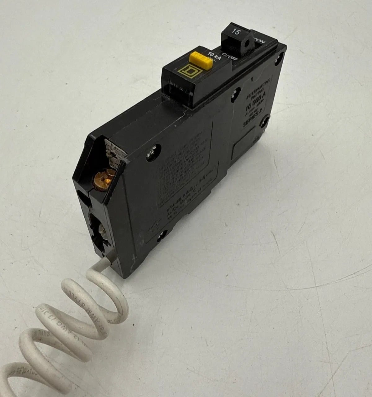 15 Amps, Square D #QOB115GFI, Circuit Breaker, 1-Pole, 120 Volts, 10kA - Image 4
