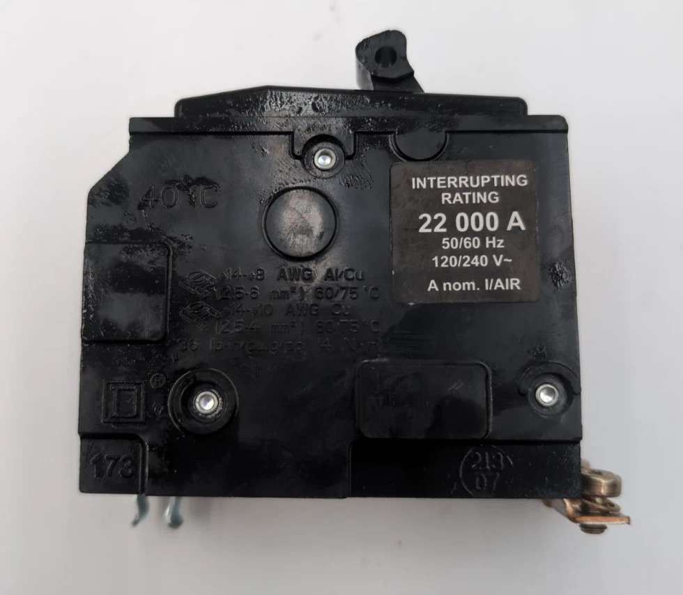 15 Amps, Square D #QOB215VH, Circuit Breaker, 2-Pole, 240 Volts, 22kA, Bolt-On, NEW - Image 4