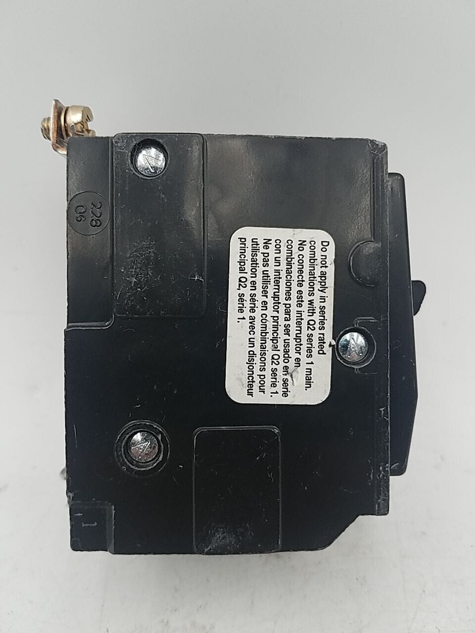 15 Amps, Square D #QOB315, Circuit Breaker, 3-Pole, 240 Volts, 10kA, Bolt-On - Image 4