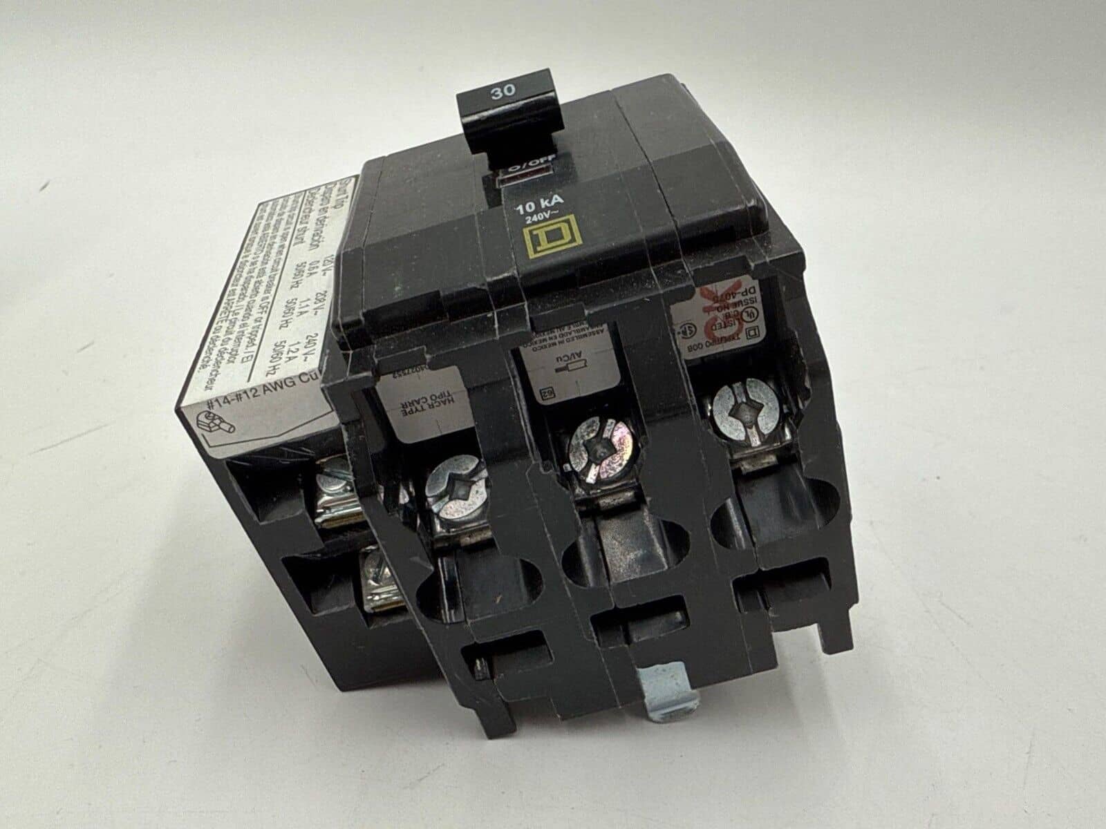 30 Amps, Square D #QOB3301021, Circuit Breaker, 3-Pole, 240 Volts, Shunt Trip, NEW - Image 5