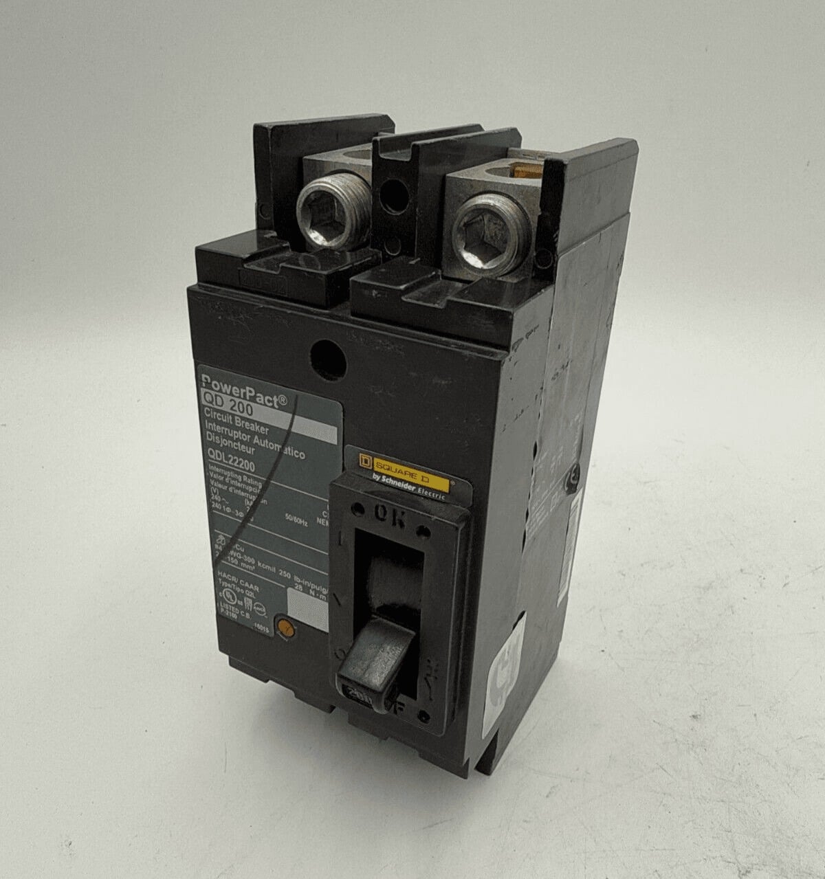 200 Amps, Square D #QDL22200, Circuit Breaker, 2-Pole, 240 Volts - Image 1