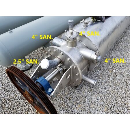 Bepex #SJS-16-10, 15 HP, 230/460 V., 1765 RPM, 3-ph., solidaire paddle dryer cooler - Image 3