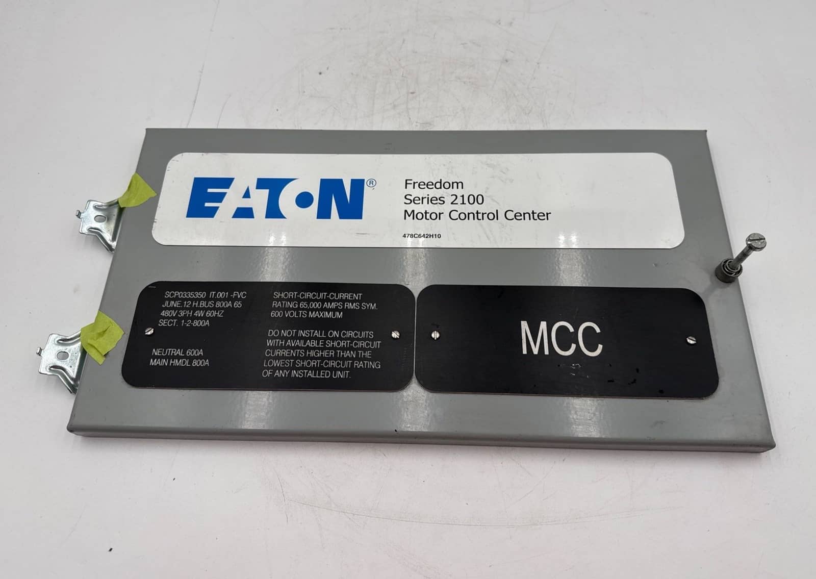 Eaton #2100, freedom series name plate - Image 1