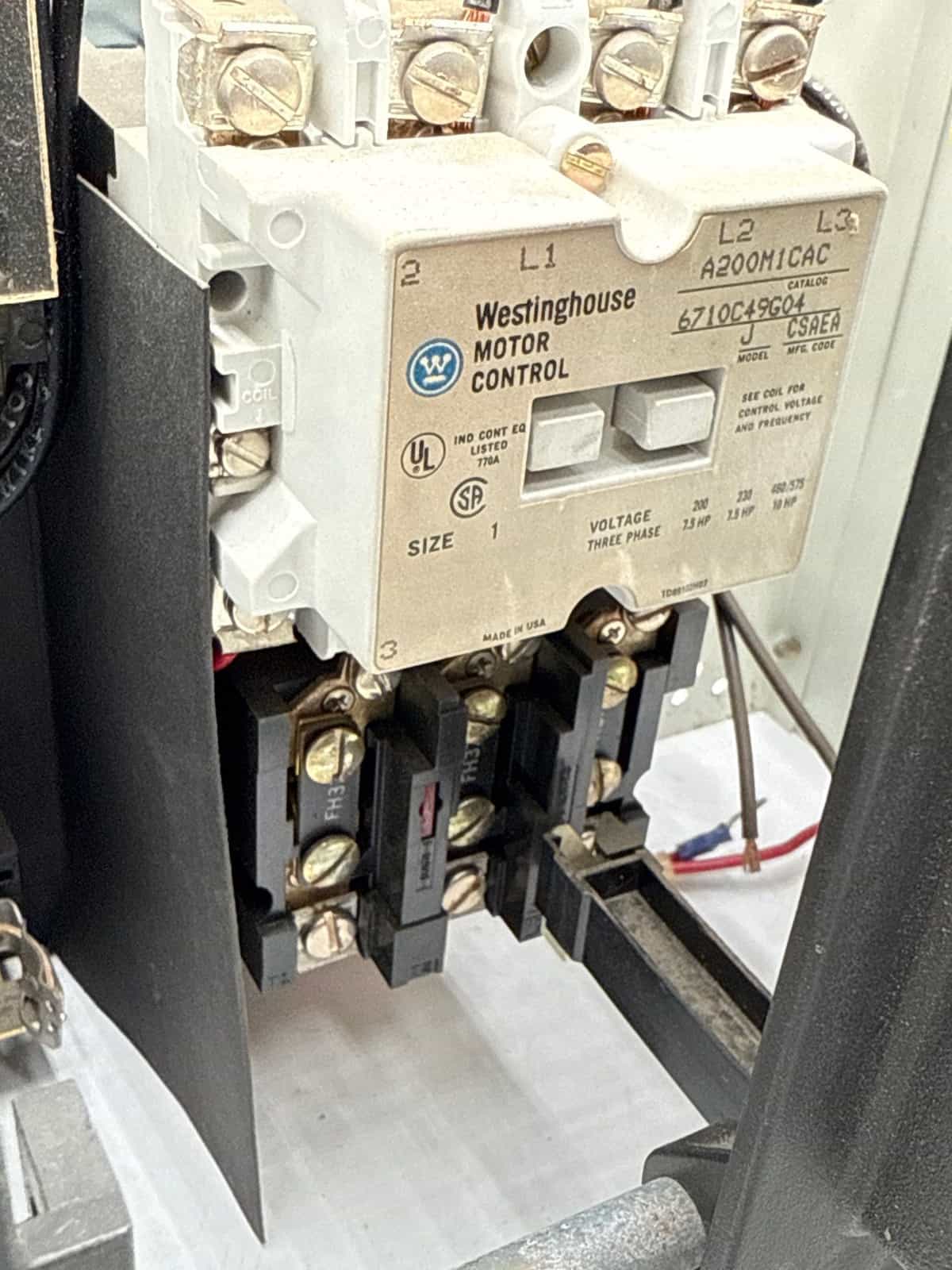 Eaton #Freedom-2100, 12", 30 Amp, MCC Bucket Size 1 Starter A200M1CAC - Image 5
