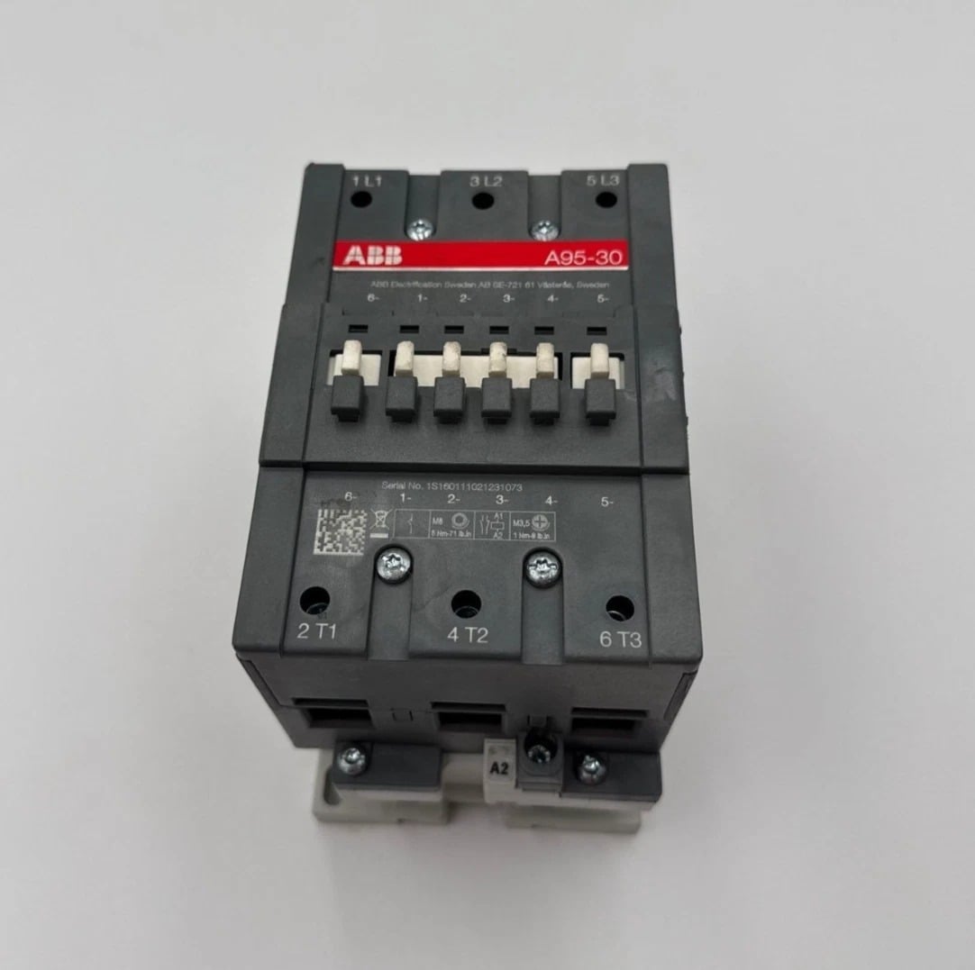 145 Amp. ABB #A95-30, Contactor, 3-Pole, 600 Volts, 3PH, 75 HP, 220-230 Volts Coil, 50 Hz., 230-240 Volts, 60 - Image 2
