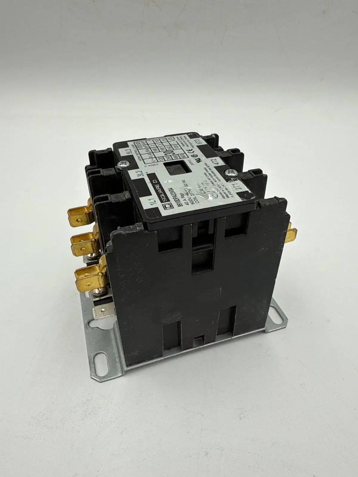 40 Amp. Square D #8910DPA33V04, Definite Purpose Contactor, 3-Pole, 600 Volts, 277 Volts Coil, 3PH, 20 HP - Image 6