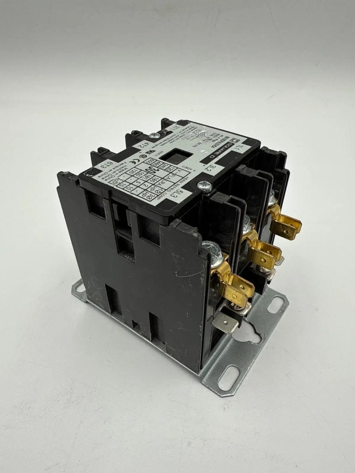 40 Amp. Square D #8910DPA33V04, Definite Purpose Contactor, 3-Pole, 600 Volts, 277 Volts Coil, 3PH, 20 HP - Image 8