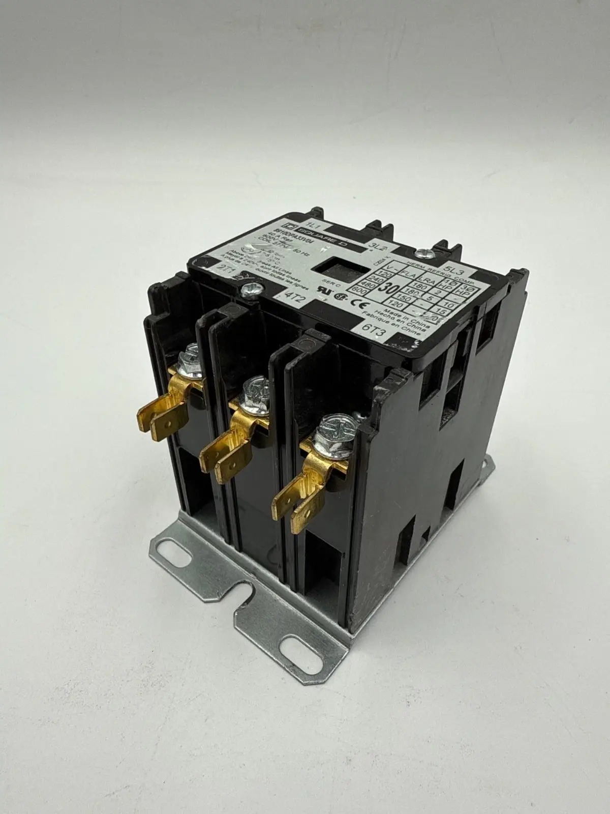 40 Amp. Square D #8910DPA33V04, Definite Purpose Contactor, 3-Pole, 600 Volts, 277 Volts Coil, 3PH, 20 HP - Image 9
