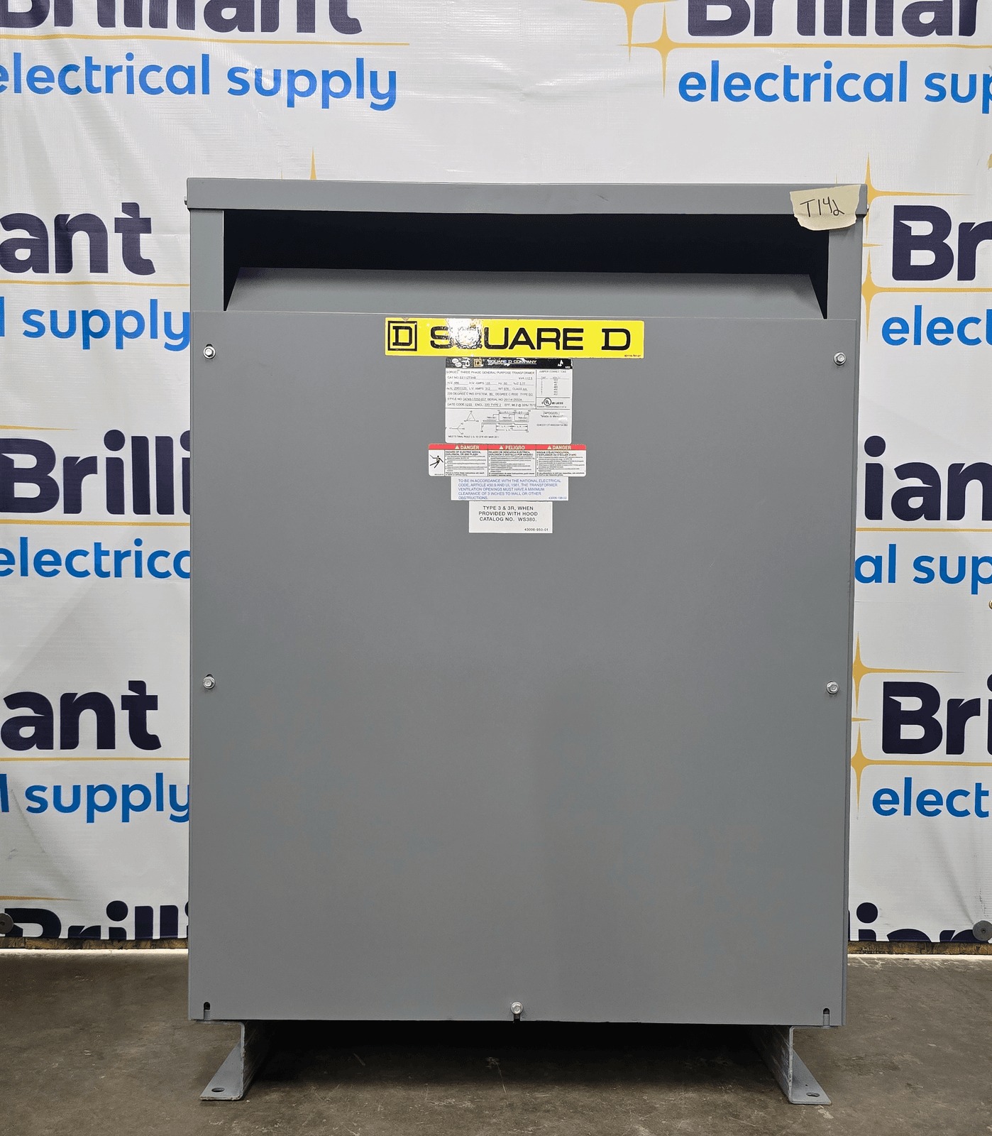 112.5 KVA 480 Primary, 208/120 Secondary, Square D #EE112T3HB, Dry Type Transformer, 3 Phase, NEMA 1 - Image 7