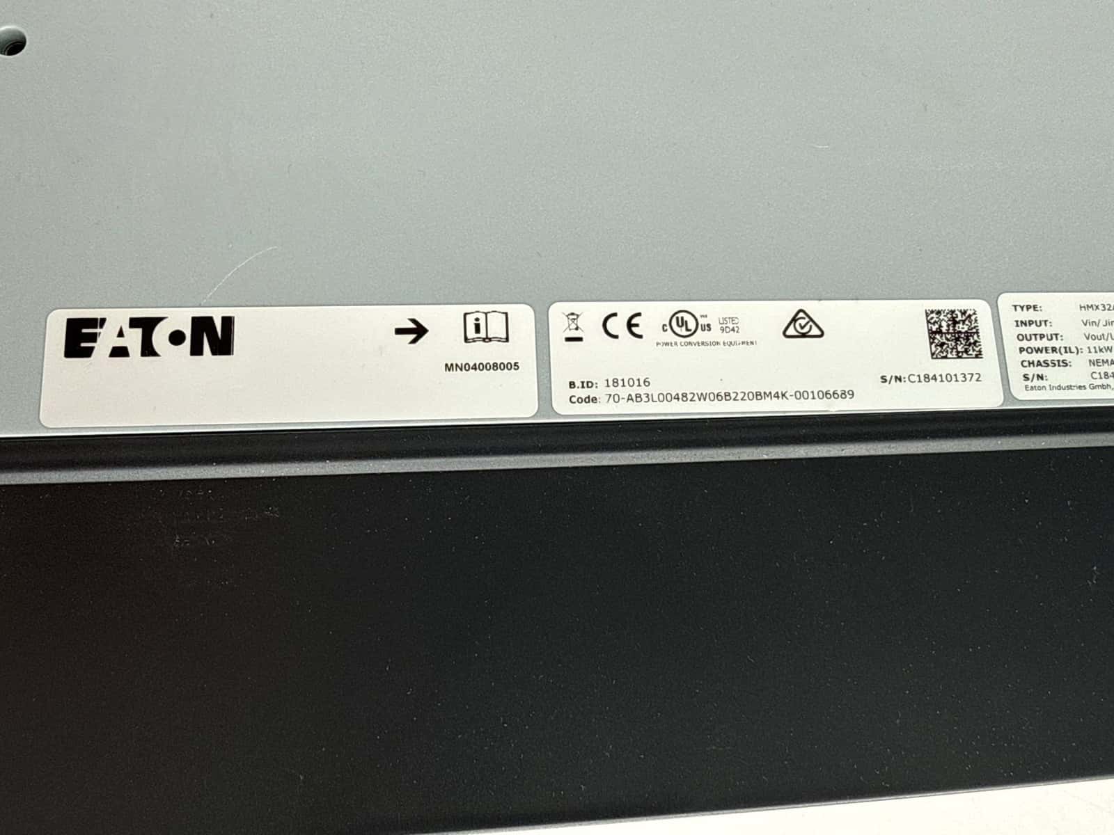 15 HP Eaton #HMX32AG04821-N, AC Frequency Drive H-Max VFD, 11 KW, 208-240 Volts, 43.8 Amp, NEW - Image 6