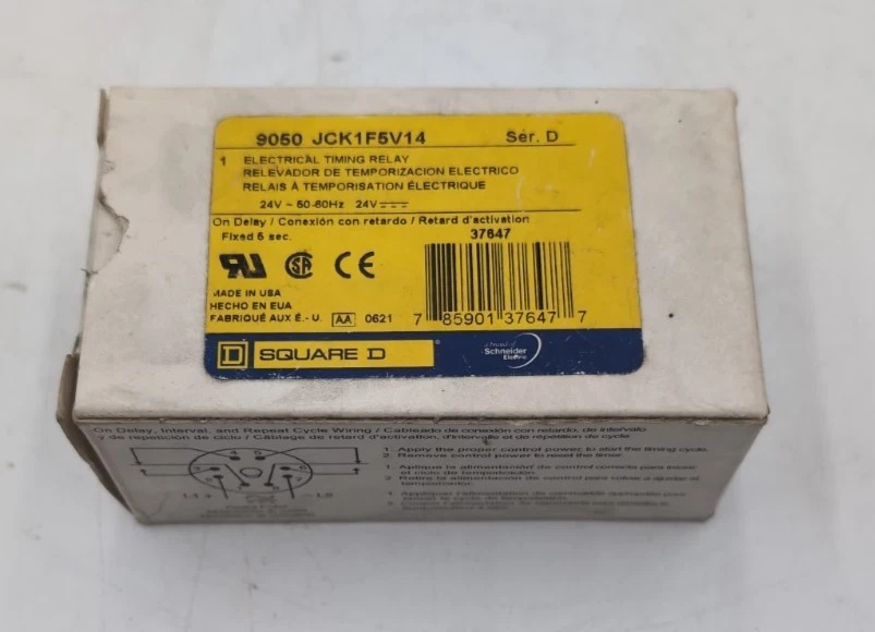 Square D #9050JCK1FV14, Off Delay Time Relay, NEW - Image 2