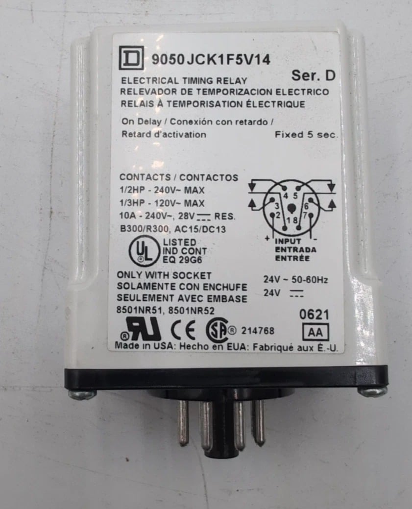 Square D #9050JCK1FV14, Off Delay Time Relay, NEW - Image 4