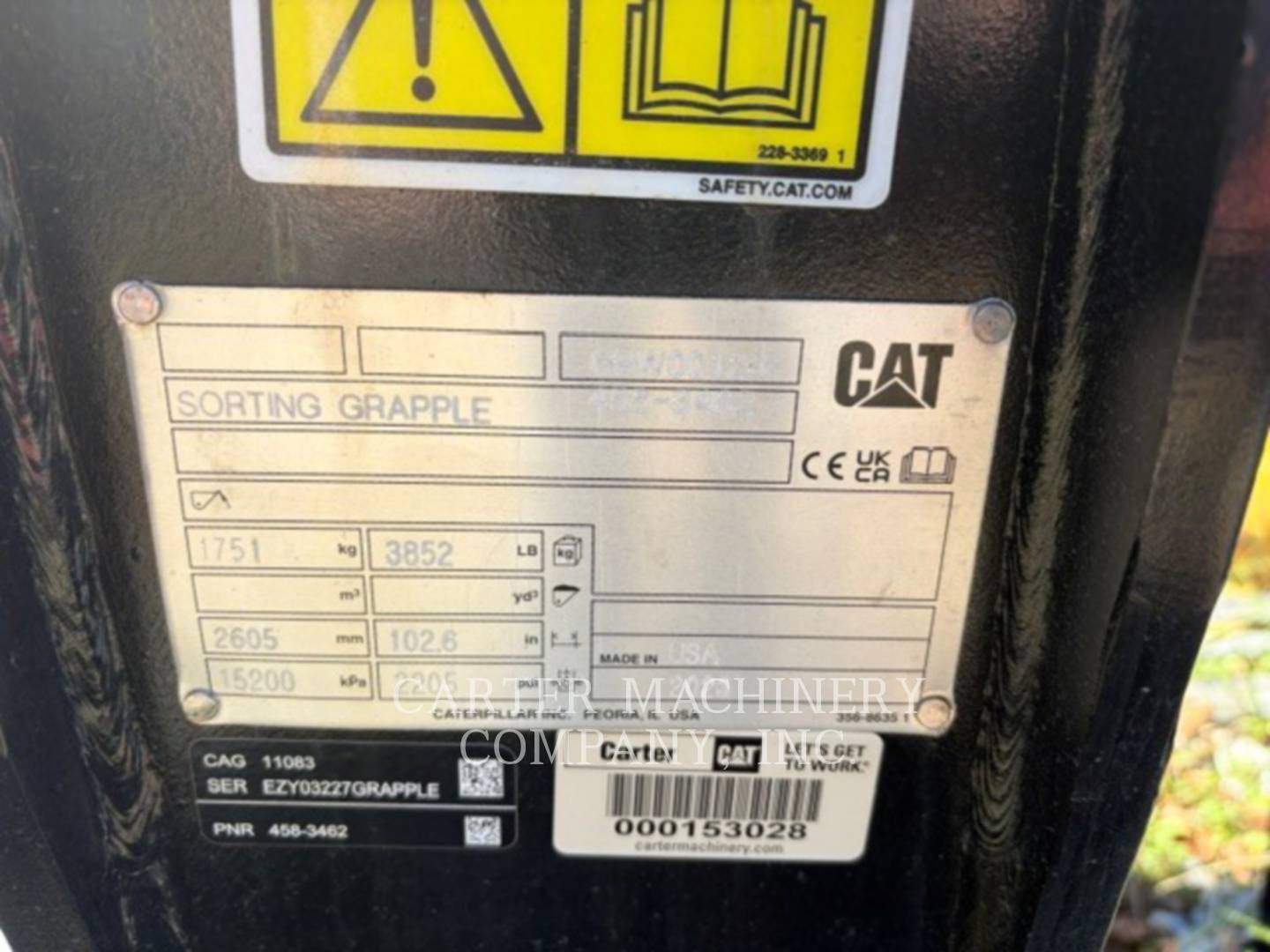 Caterpillar GRAPFRK938, S/N: GRW00126, - Image 3