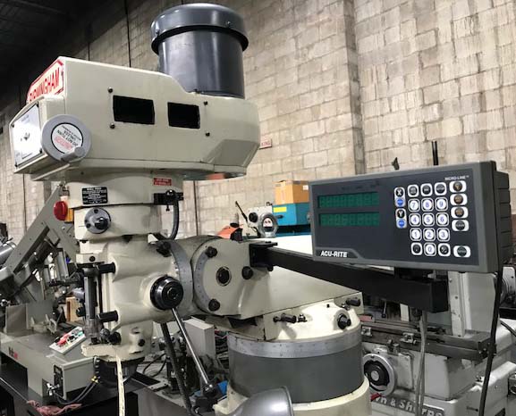 Birmingham #BPV3949-C, Bridgeport style vertical mill, 9" x 49" table, new - Image 1