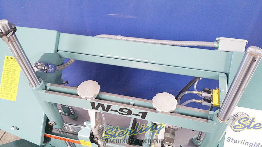 9" x 17" W.F. Wells #W-9-1, vari-hydraulic, 70-380 SFPM, horizontal bandsaw, 3 HP, Coolant, New - Image 3