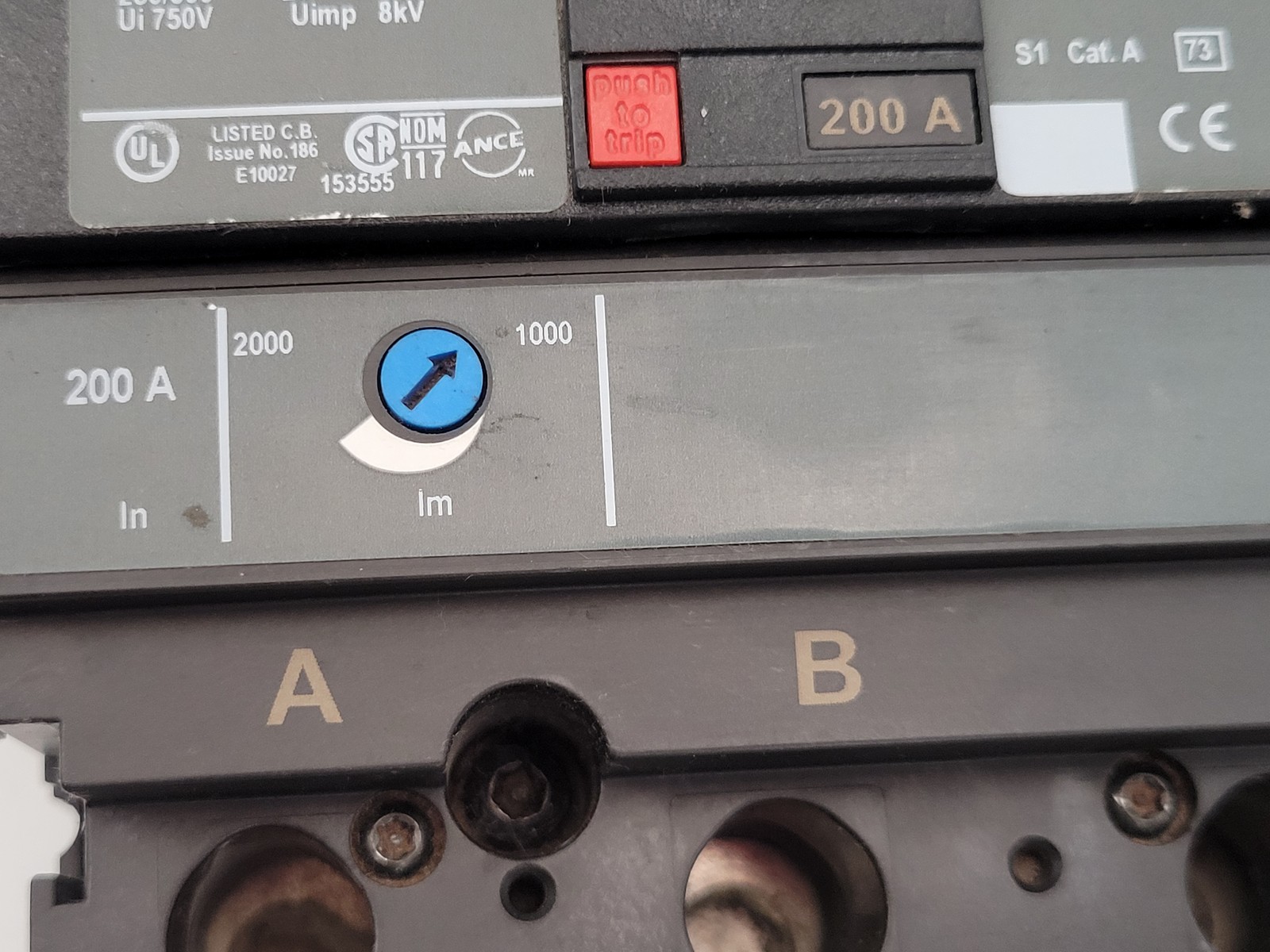 200 Amp. Square D #JLA36200, PowerPact I-Line Circuit Breaker, 3P, 600 Volts, JL250, w/ mounting hardware - Image 6