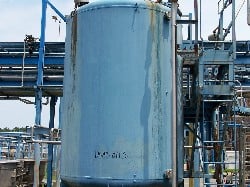 2500 gallon Glasscote, Glass Lined Tank, Vertical, 7' diameter x 8' 8" straight side, 15/FV psi @ 450°F - Image 1