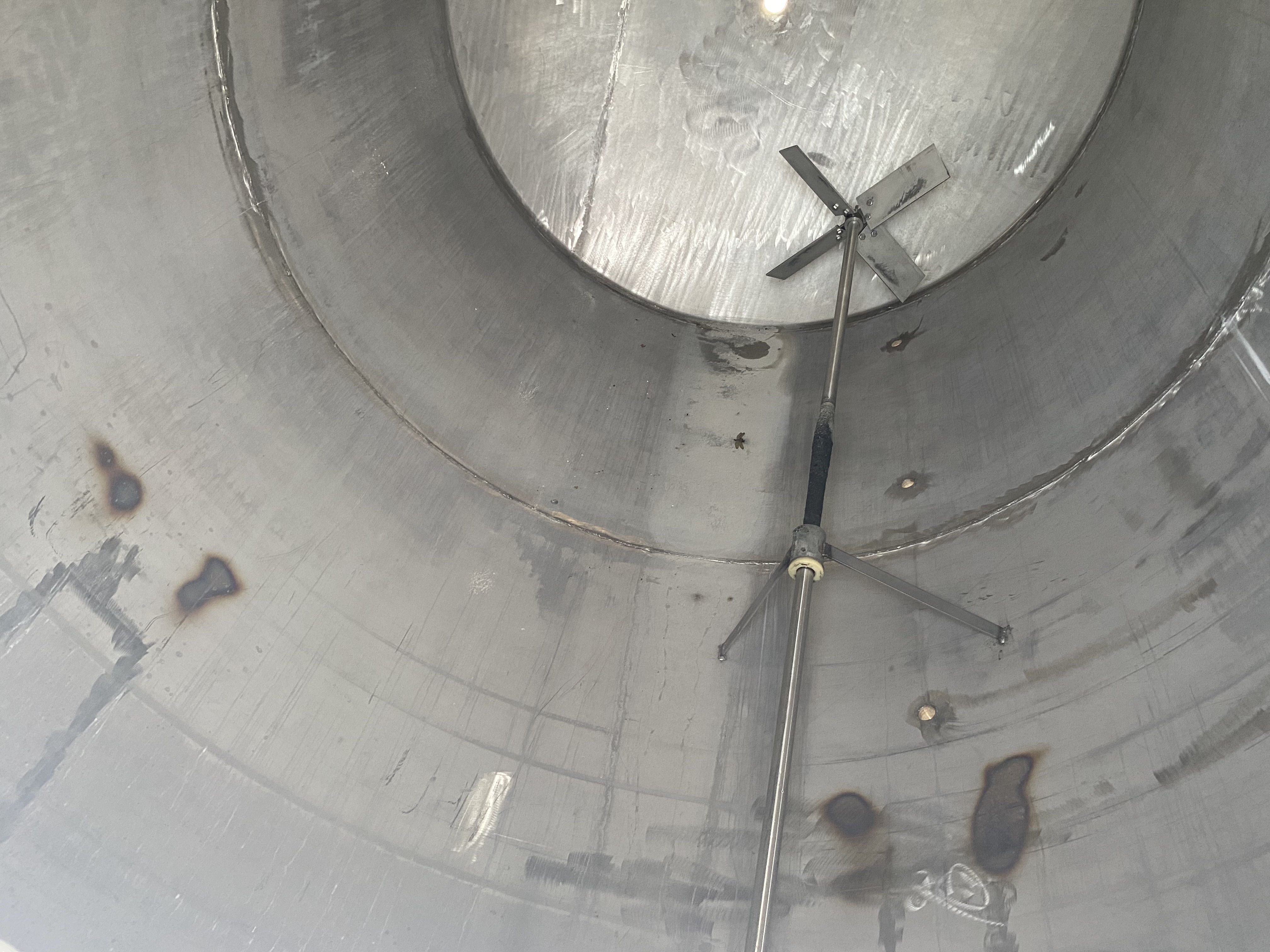 4000 gallon Lee Metal Products #4521DBCTT, 304 Stainless Steel Vertical Mix Tank, 96" diameter x 132" - Image 10