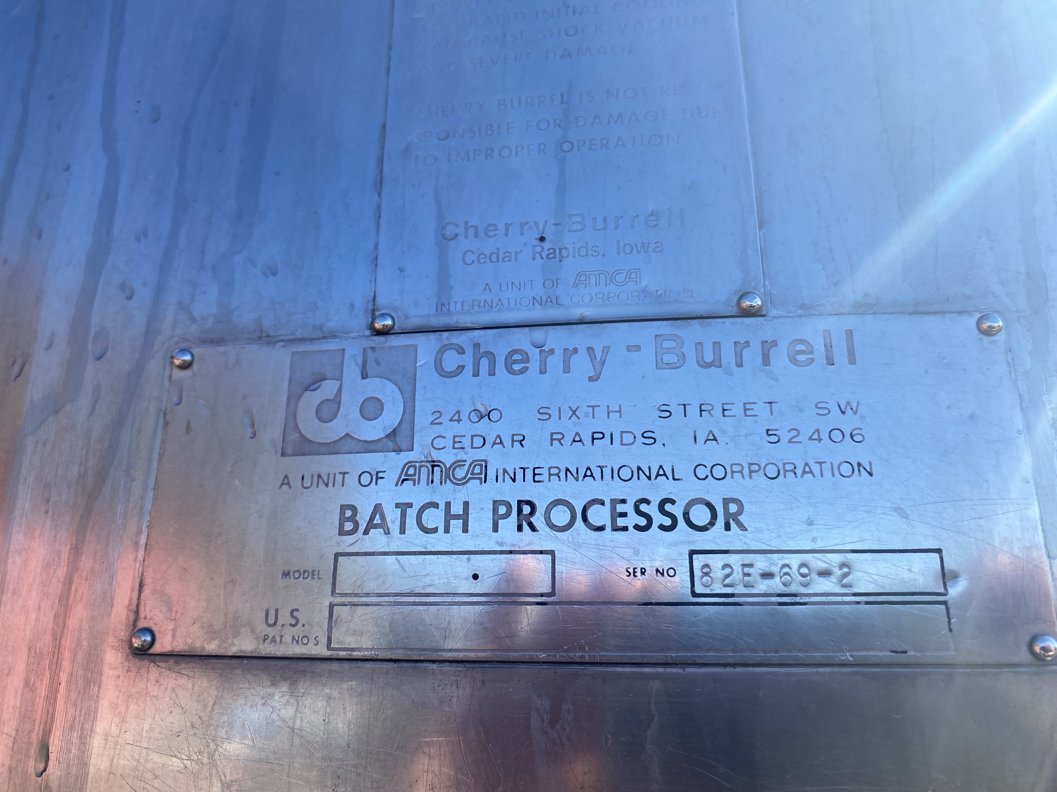 700 gallon Cherry Burrell, Jacketed Batch Processor, 66" diameter x 48" straight side, 15 psi/30" vacuum - Image 9