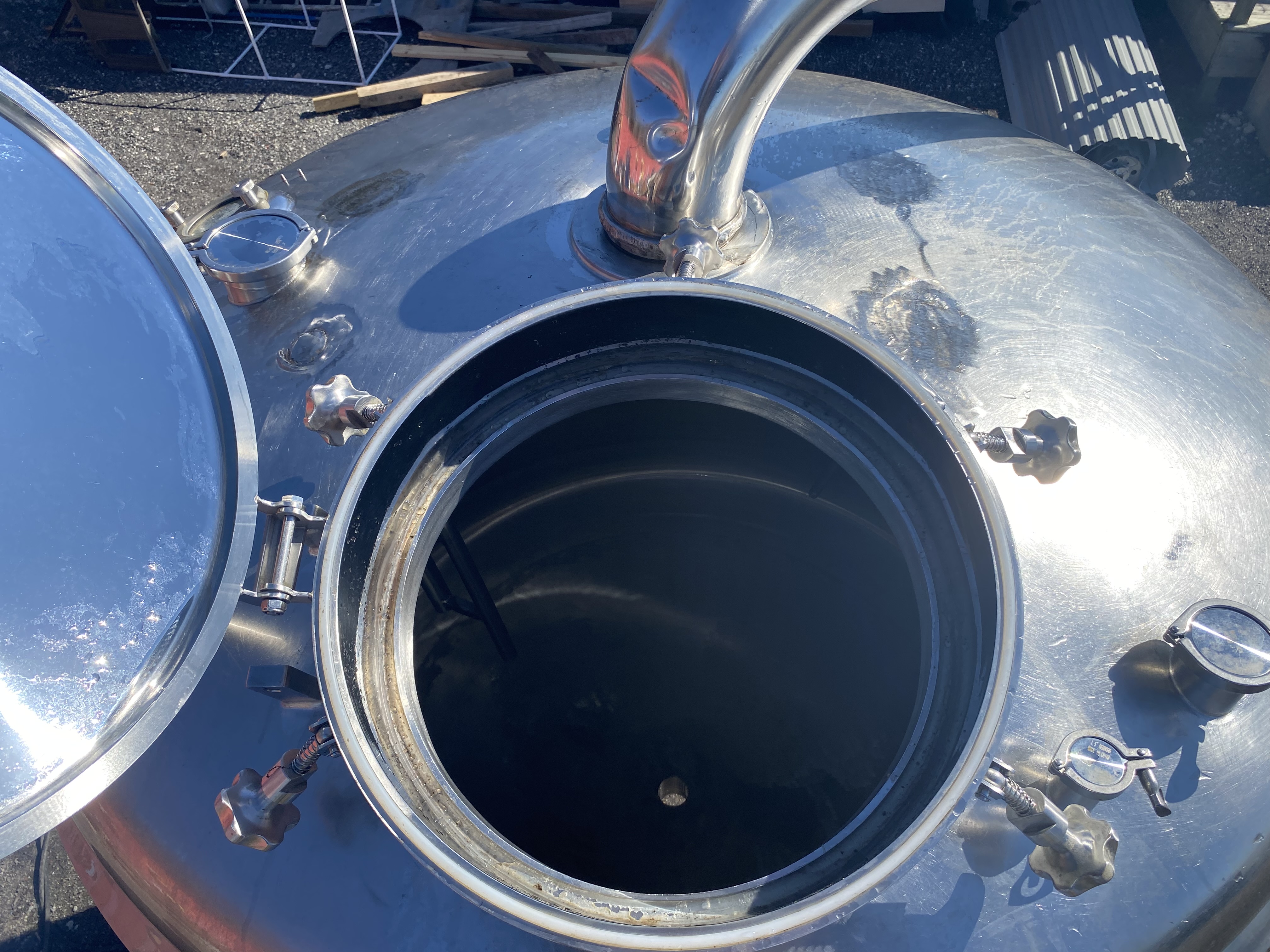 700 gallon Cherry Burrell, Jacketed Batch Processor, 66" diameter x 48" straight side, 15 psi/30" vacuum - Image 10
